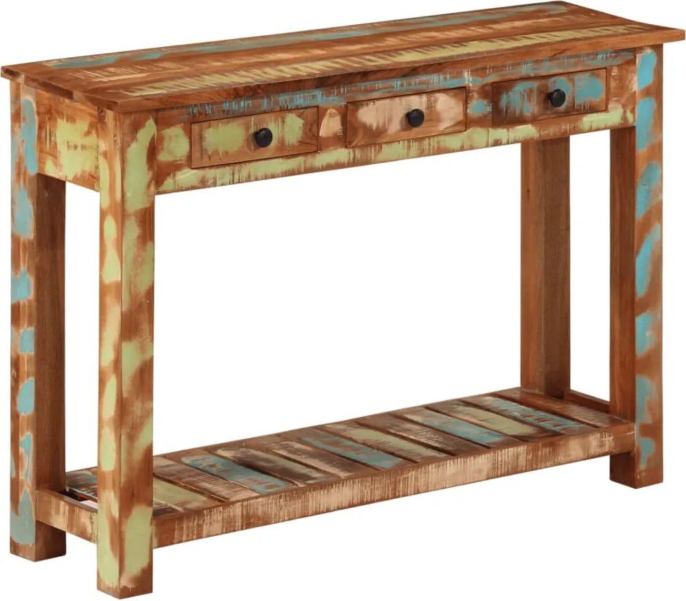 vidaXL tömör újrahasznosított fa tálalóasztal 110x30x76 cm