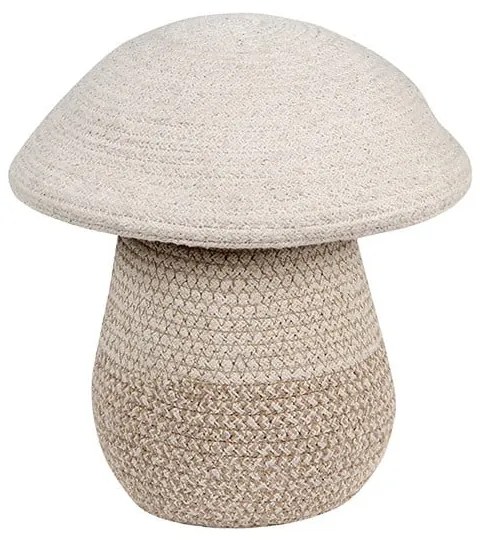 Bézs textil játéktároló kosár ø 23x27 cm Mushroom – Lorena Canals
