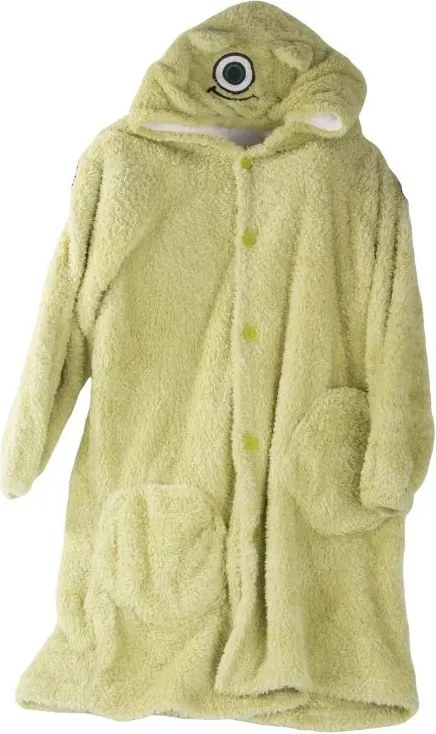 VERK Meleg TV takaró ujjakkal, kapucnival és gombokkal - green