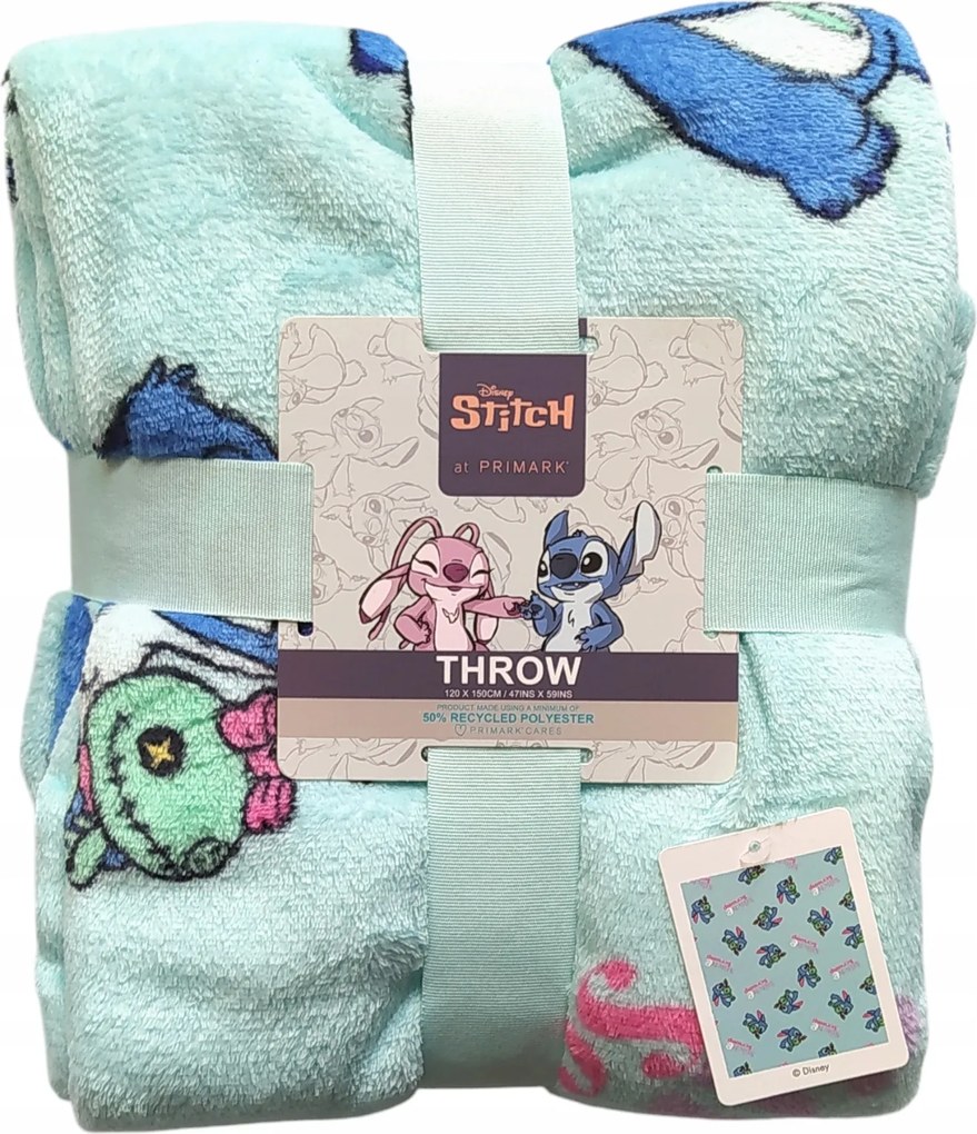 Disney Ágytakaró Takaró Stitch 120x150 ajándék