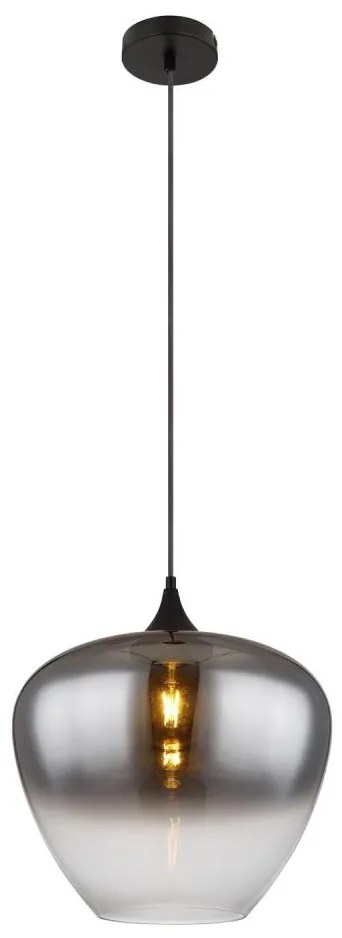 Globo 15548H2 - Csillár zsinóron MAXY 1xE27/60W/230V fekete