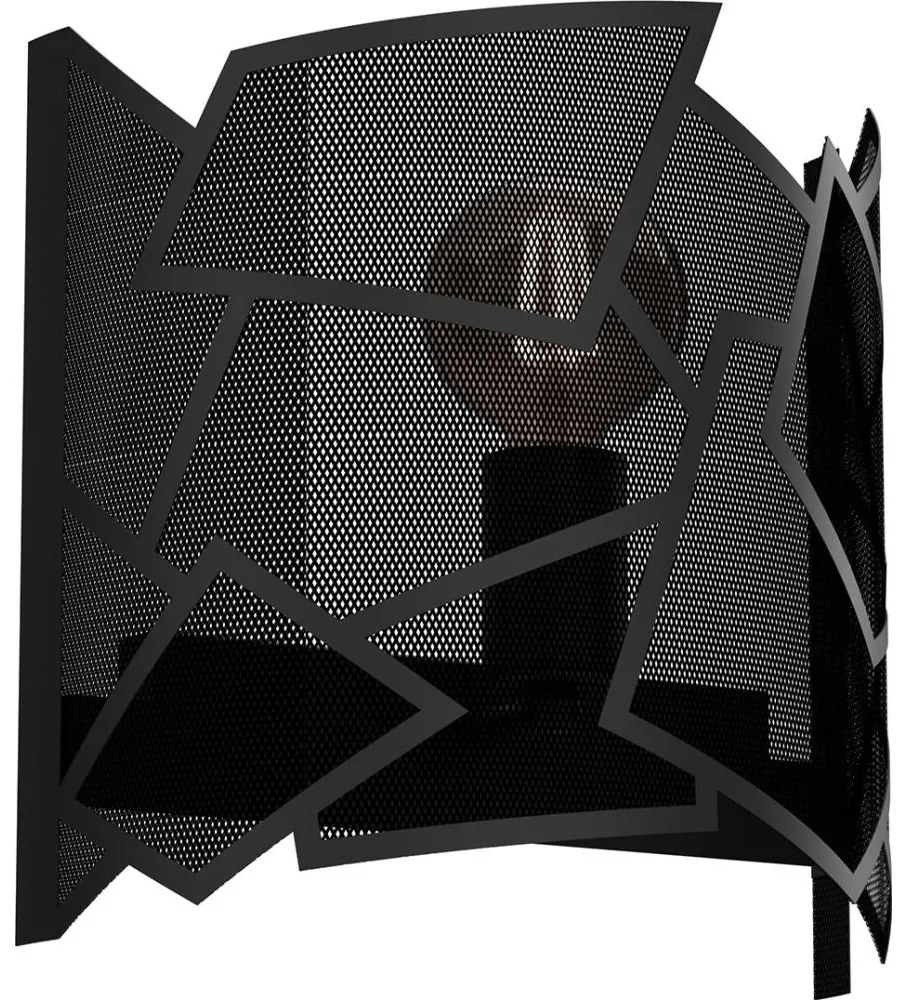 Fali lámpa CAMO 1xE27/15W/230V fekete