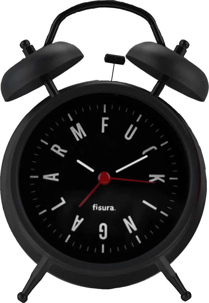 Hangos ébresztőóra Fisura F* Riasztó letisztult dizájnnal 10x10cm