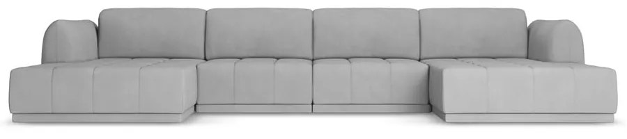 Világosszürke sarokkanapé Hoku – Makamii