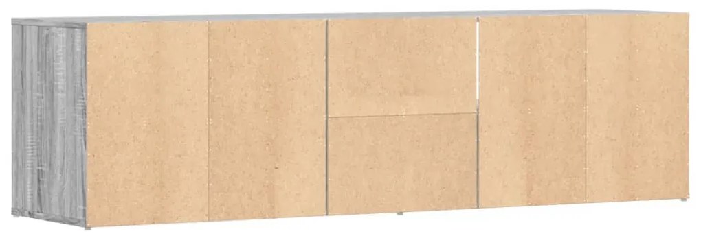 szürke sonoma színű szerelt fa sarokszekrény 160 x 40 x 45 cm