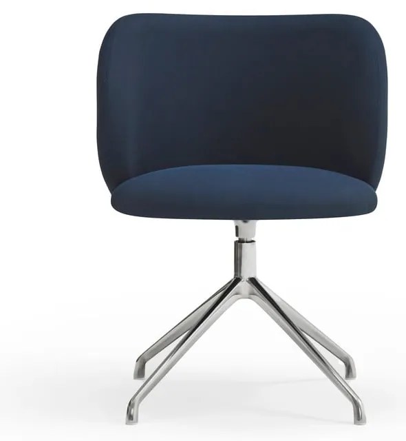 Sötétkék kárpitozott étkezőfotel Mogi – Teulat