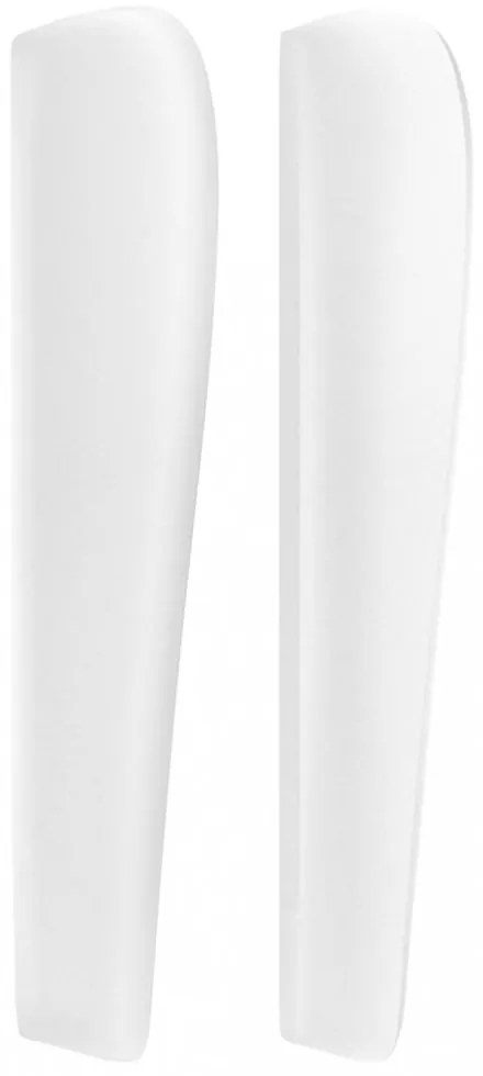 fehér műbőr fejtámla szárnyakkal 203x23x118/128 cm