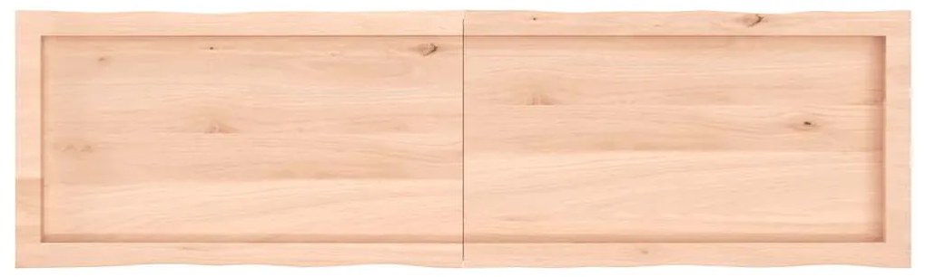 kezeletlen tömör fa asztallap 140x40x(2-6) cm
