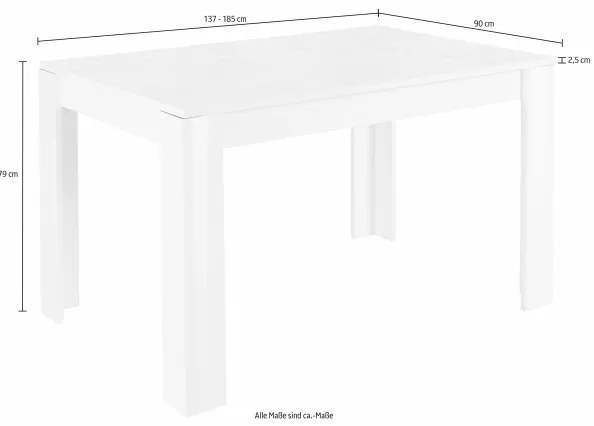 Bővíthető étkezőasztal ARIA, sonoma tölgy