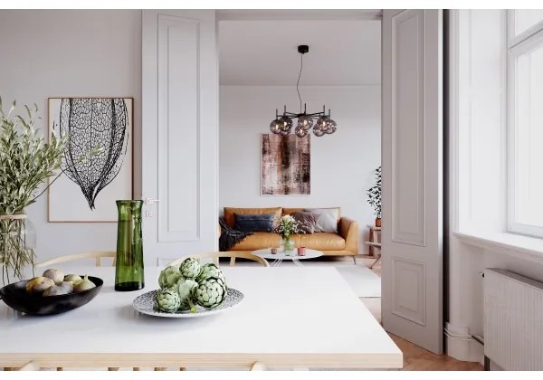 ByRydens 4202030-4505 - Csillár zsinóron BOYLE 8xE27/5W/230V