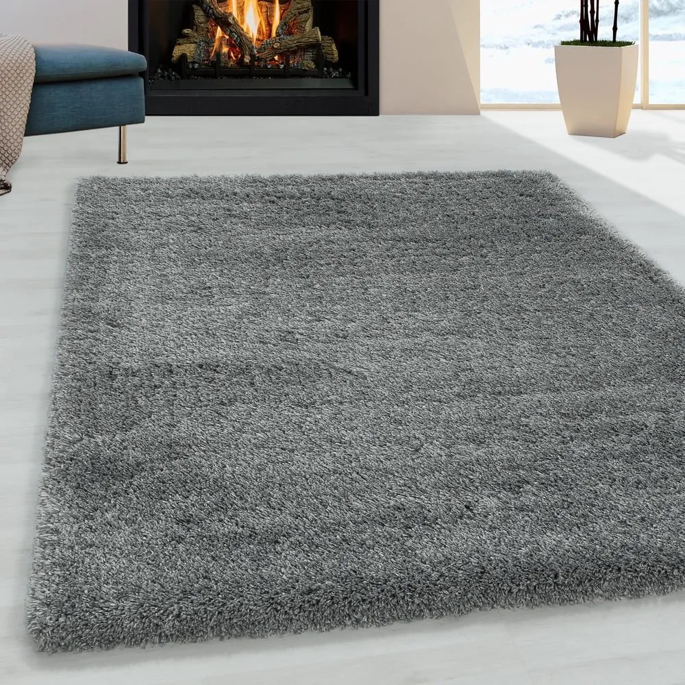 Szürke szőnyeg 80x150 cm Fluffy – Ayyildiz Carpets
