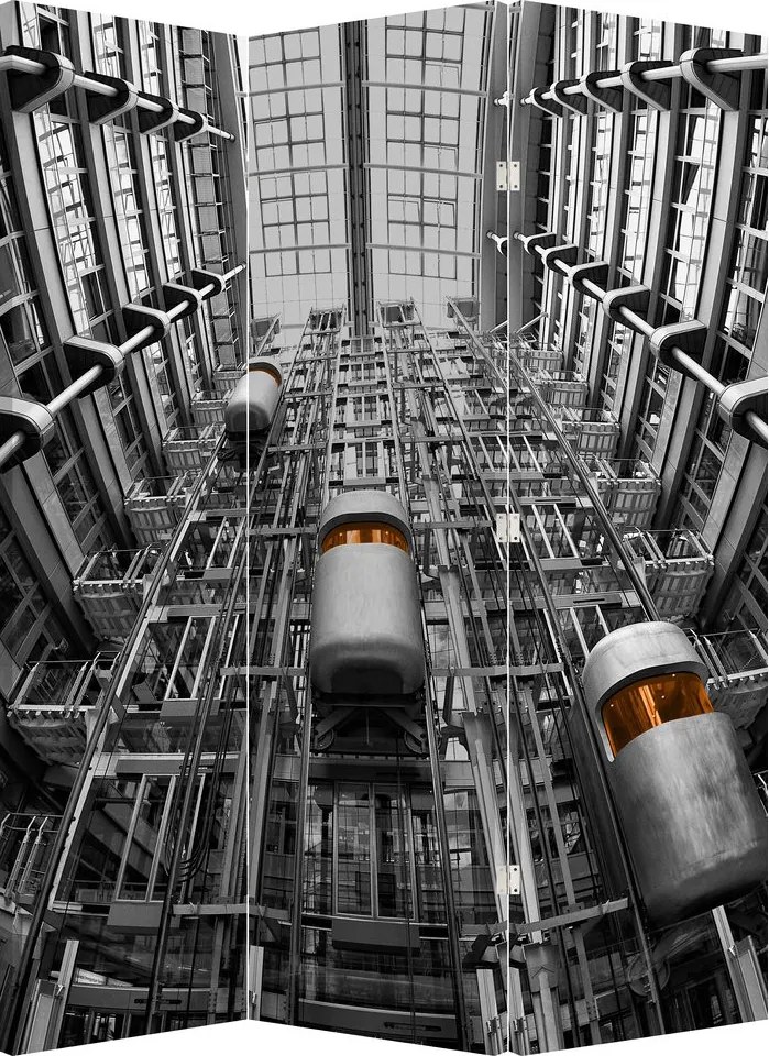 Paraván - Lift az épületben (126x170 cm)