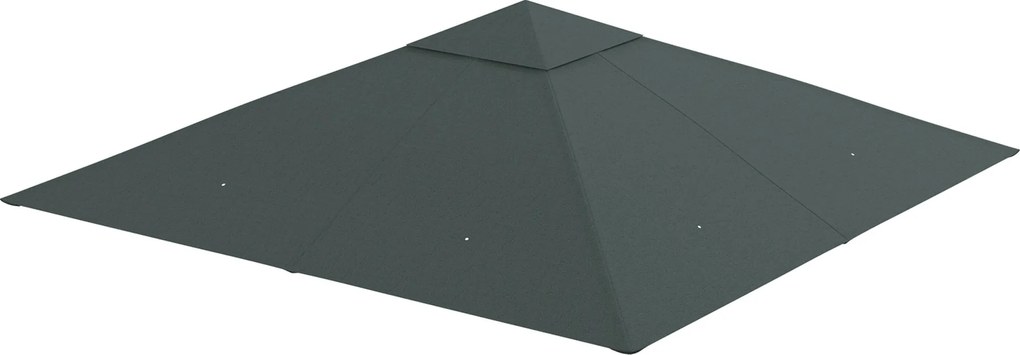 Outsunny Kerti Pavilon Napernyő Huzat kb. 3 x 3 m Pavilonhoz, Vízálló, Csere Napernyő, Pavilon Huzat, Napvédelem, 8 Vízlevezető Nyílás, Poliészter, Sö