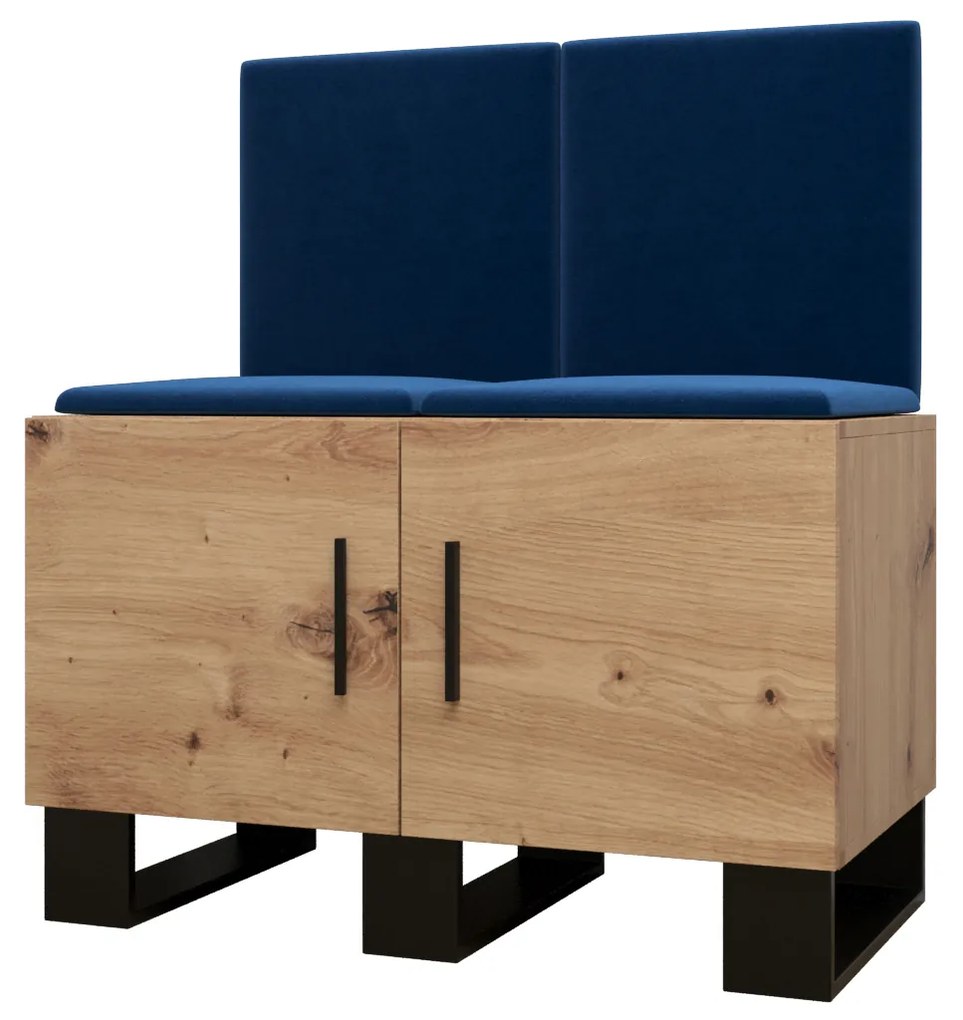 Előszobabútor Amanda 19 (artisan tölgy + kék). 1086024
