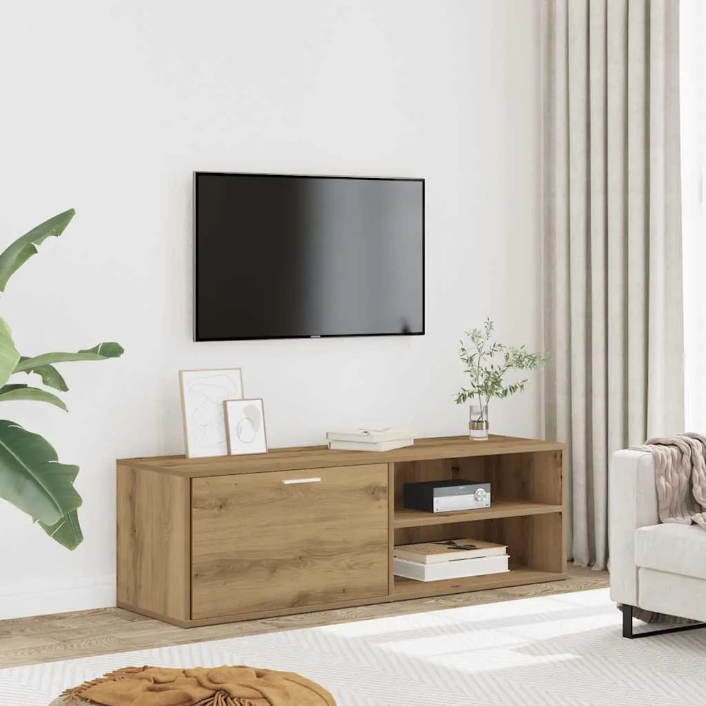 TV szekrény Artisan tölgy 120x34x37 cm Műanyag fa