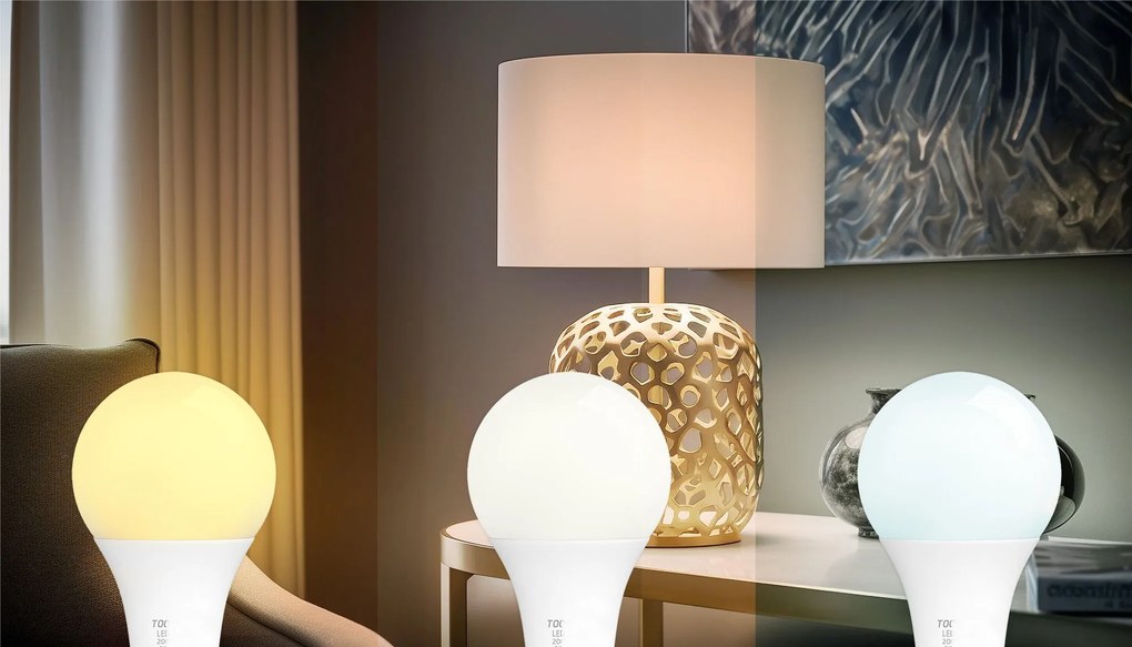 Toolight Szerszámlámpa, LED izzó E27, 5W, 350lm, 3000K meleg, RSL019, OSW-20004