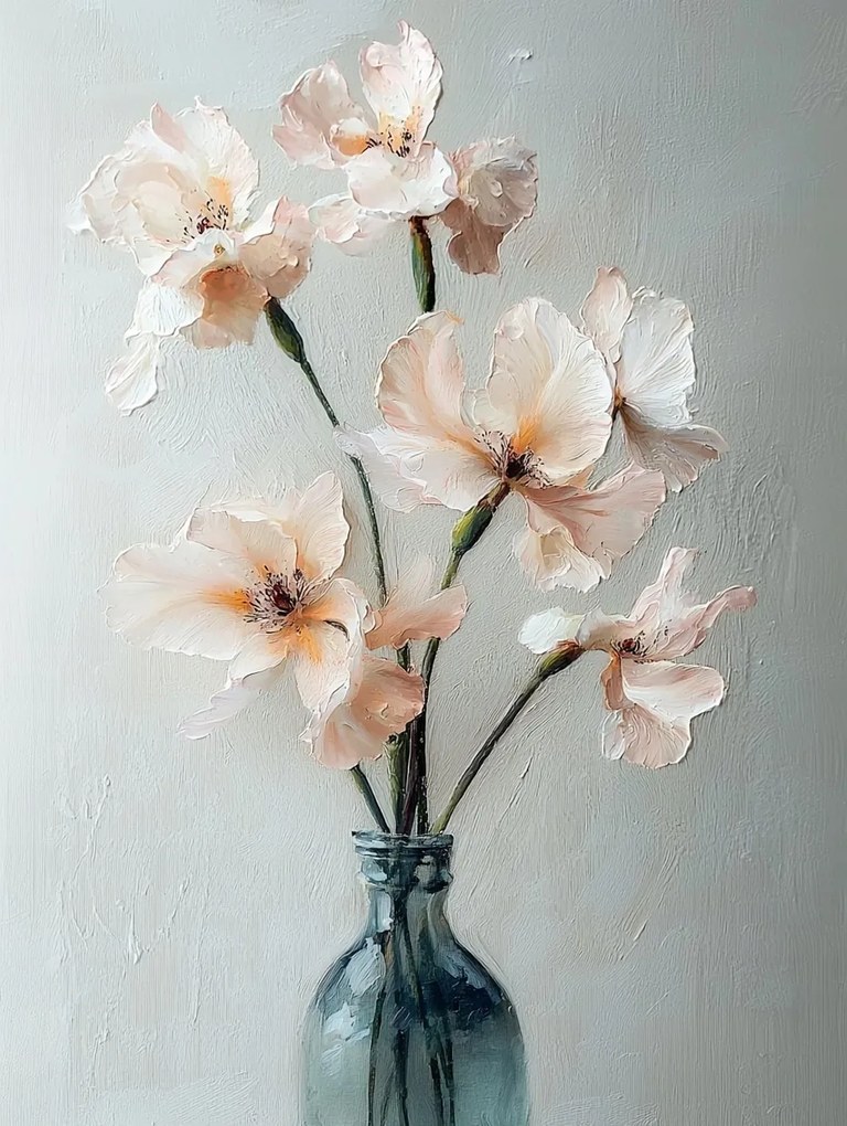 Vászonkép Canvas Dekoráció Csokor Virágok Íriszek Természet 75x100