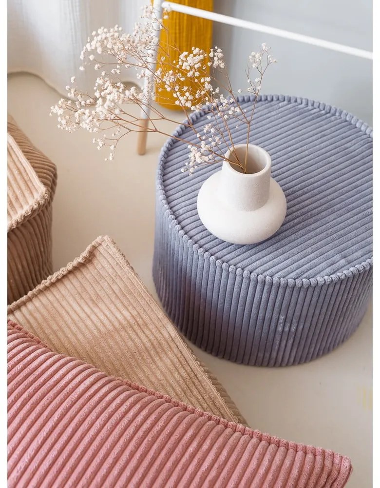 Kék kordbársony gyerek puff – Wigiwama