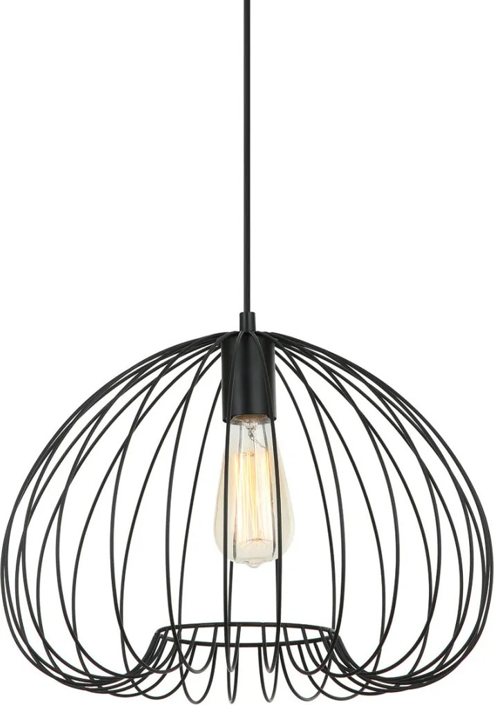 Italux MEDDI MDM-4583-1-BK Függőlámpa 1x40W/E27 IP20
