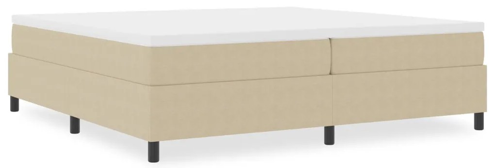 Boxspring Ágy Világos Zöld Szürke 200x200 cm Corduroy Szövet