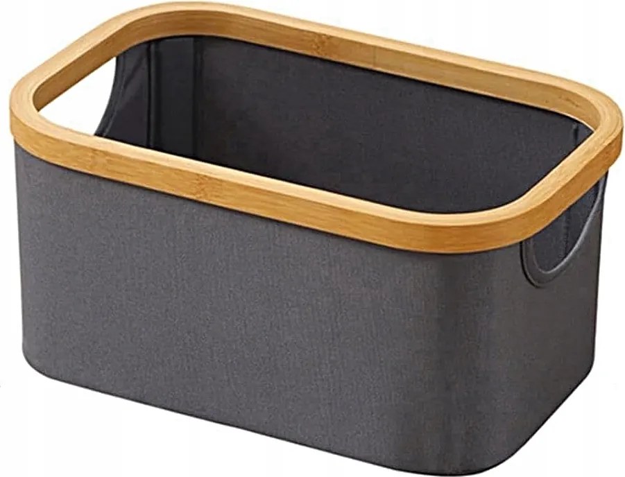 Összecsukható Kosár Doboz Akcesoria Bambusz Oxford Szövet 8L