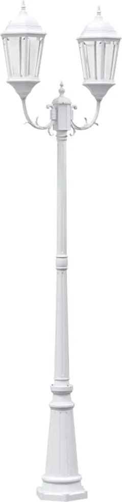vidaXL Kerti Világítás Fehér 68 x 20 x 235 cm Alumínium és üveg