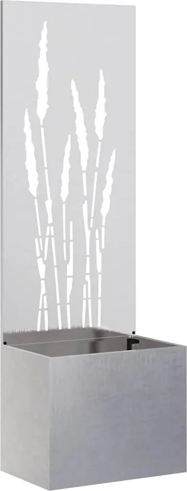 vidaXL Kertvédő vászon Ezüst 50 x 140 cm Rozsdamentes acél