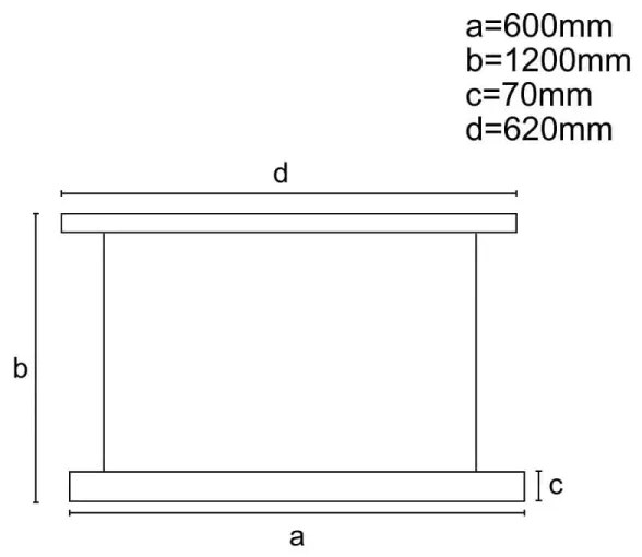 LED dimmelhető csillár zsinóron LED/45W/230V fekete + távirányítás