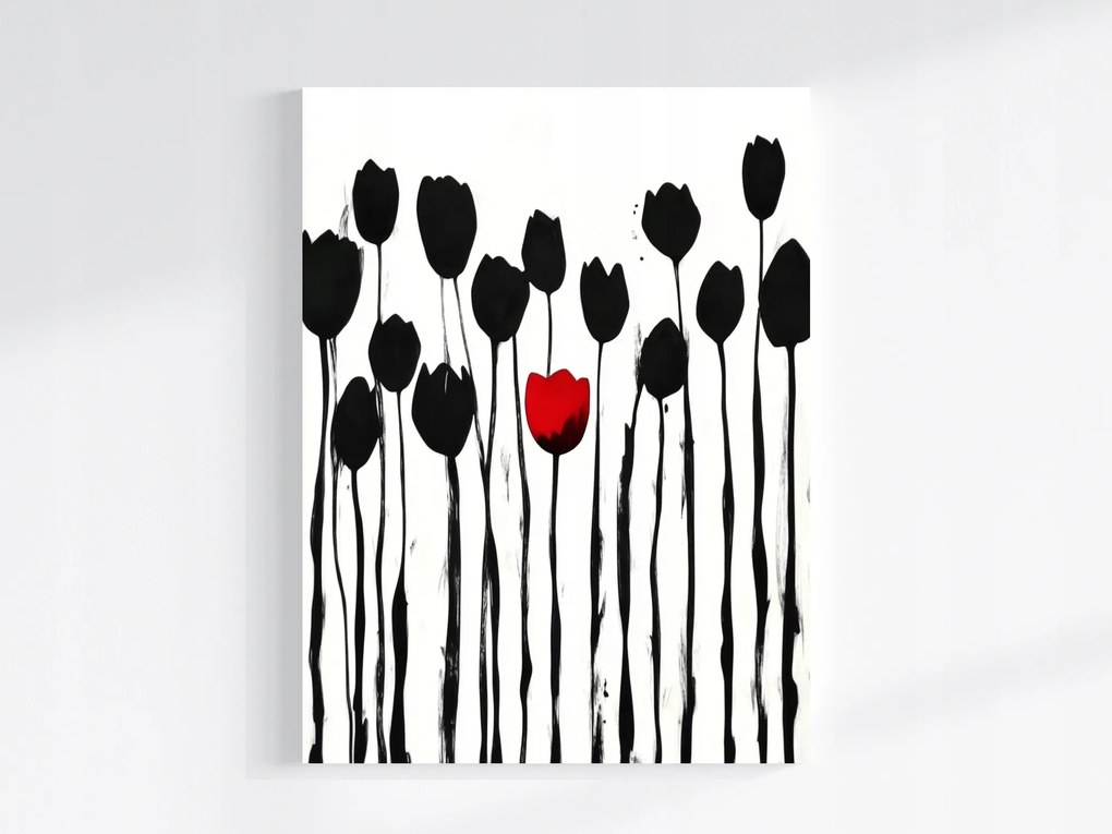 Vászonkép Canvas Grafika Természet Kert Virágok Tulipánok Modern 75x100