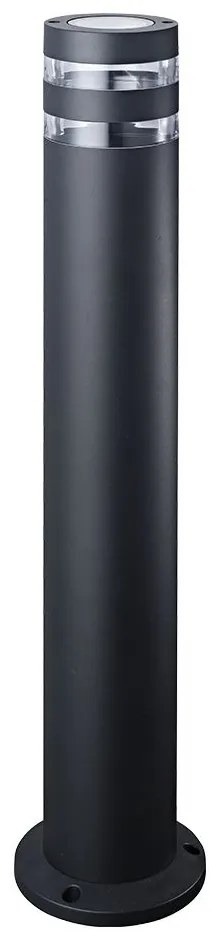 PREZENT 31307 DAIMA Modern Kültéri Állólámpa Fekete, Átlátszó GU10 IP44