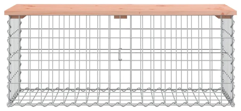 tömör duglászfenyő gabion kerti pad 103x44x42 cm