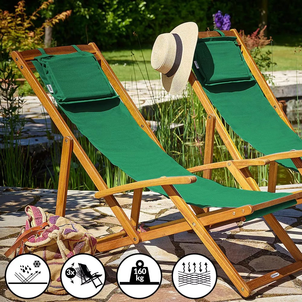 Deuba Kerti napozóágy SIENA - zöld