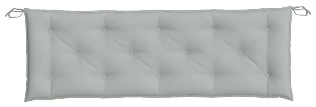 2 db melange világosszürke szövet kerti padpárna 150 x 50 x 7cm