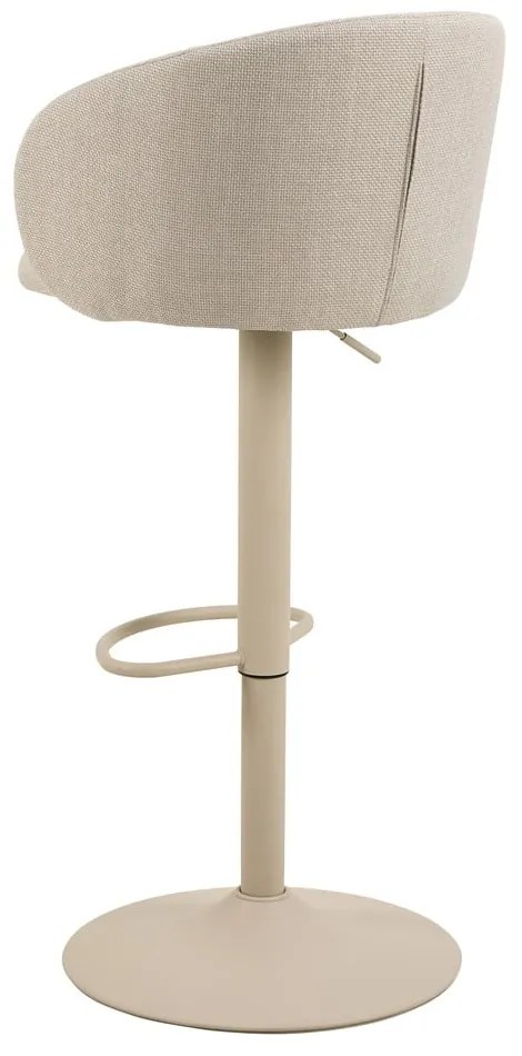 Bézs állítható magasságú karfás bárszék (ülésmagasság 86 cm) Eleanor – Actona