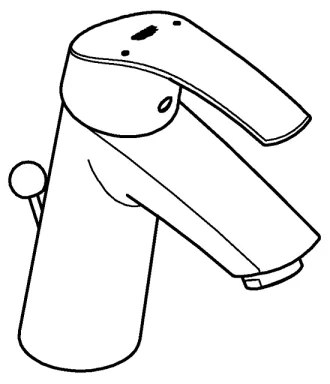 GROHE 23322001 - mosdócsaptelep EUROSMART DN 15 fényes króm