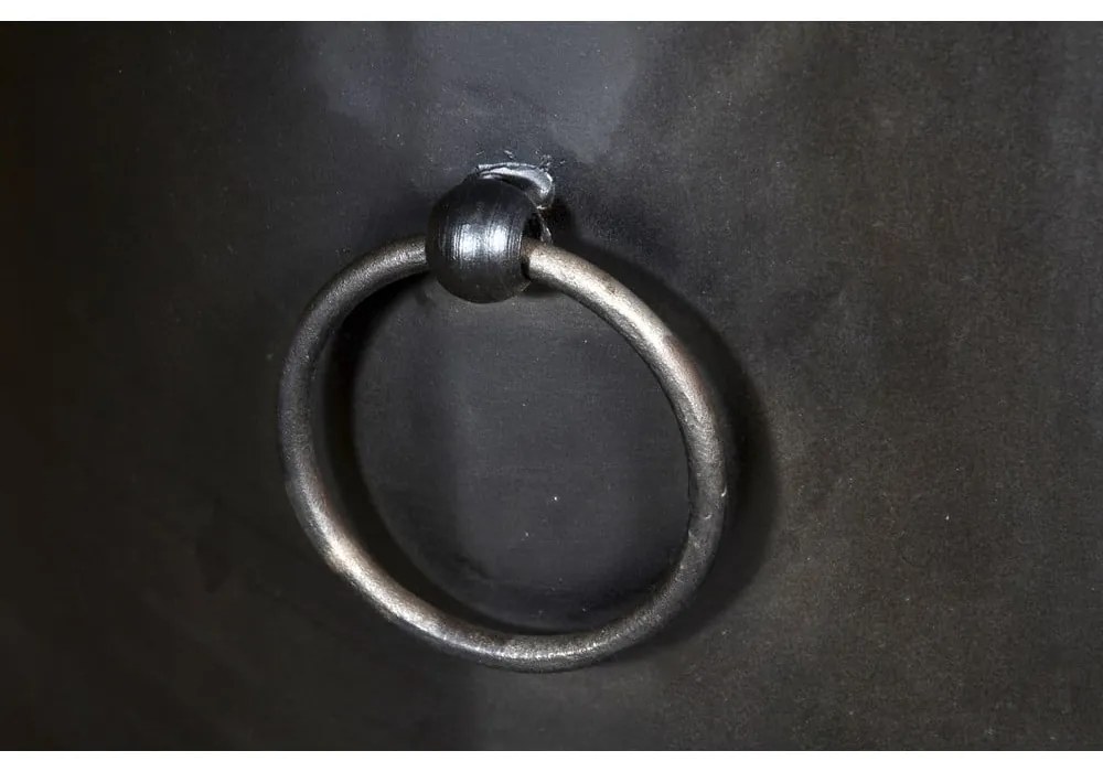 Fekete fém bortartó szekrény, palackok száma 9, 60x85 cm Luni – Interia Home &amp; Living