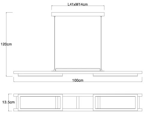 Globo 67266H - LED Csillár zsinóron ILLA LED/30W/230V