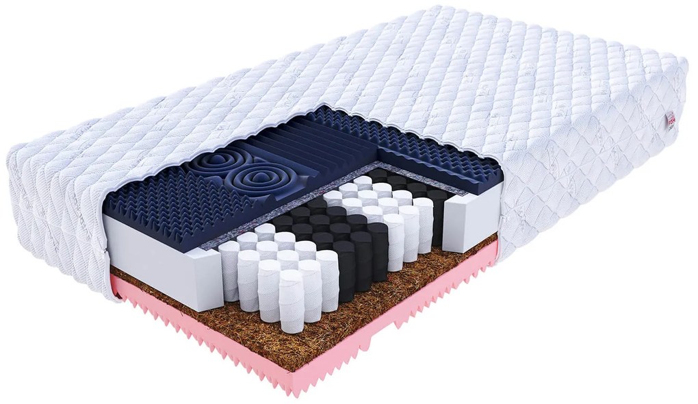 Jaamatrac GINA kókuszmatrac táskarugókkal 160x200 Huzat: Premium Jersey 3D, Magasság: 27 cm