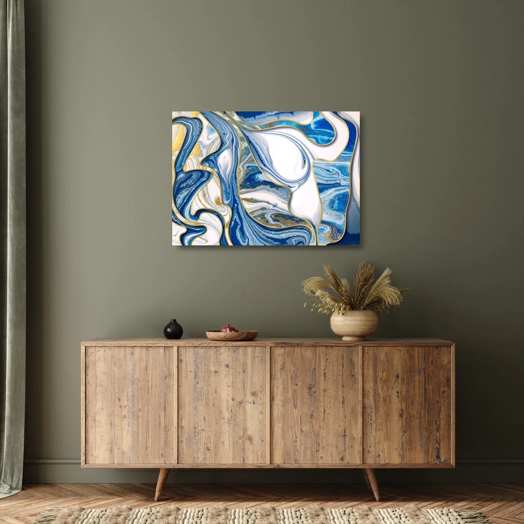 Kép - Márványhullámok (üvegen) (70x50 cm)