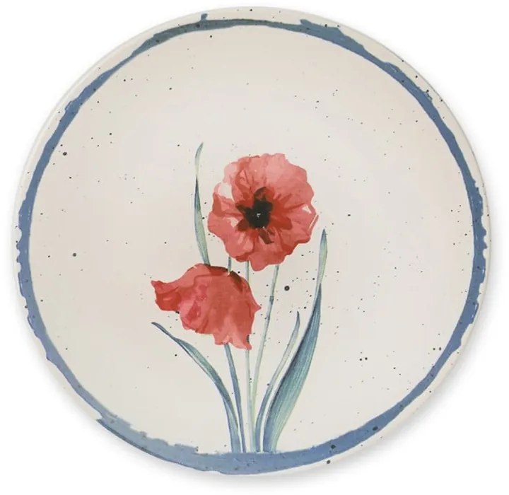 6 db-os kerámia szervírozó tányér szett, ø 25 cm - My Ceramic