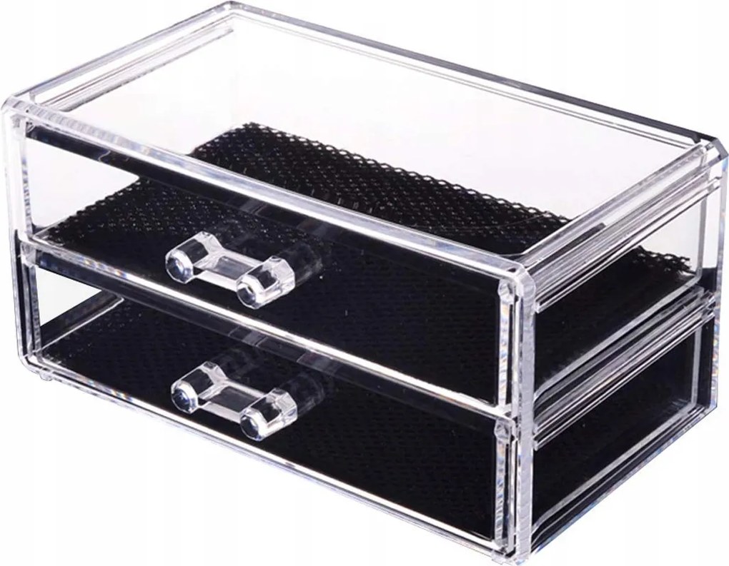 Rendszerező 2 fiókos kozmetikai tároló ékszer Tökéletlenségek