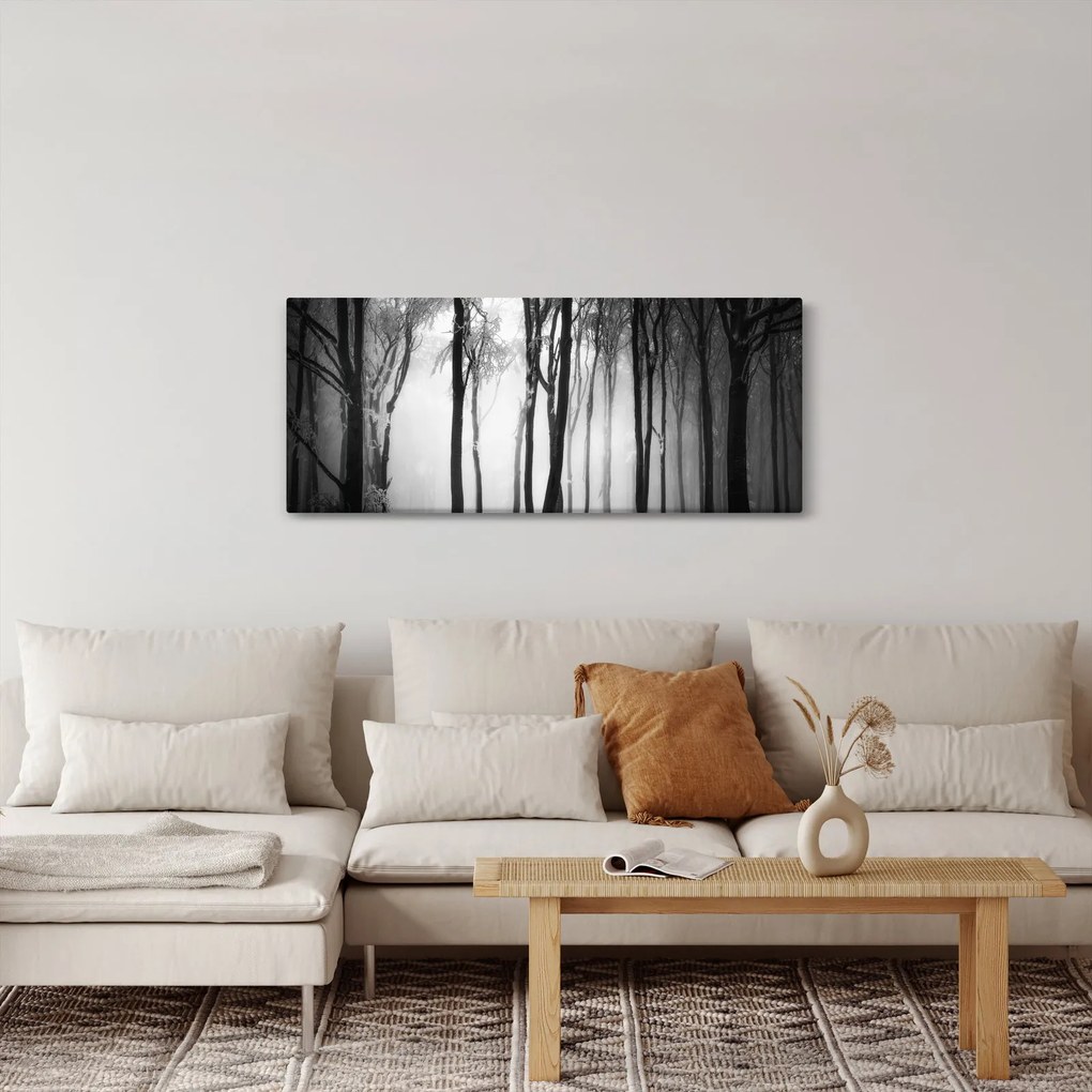 Kép - Farkas a sötét erdőben (120x50 cm)