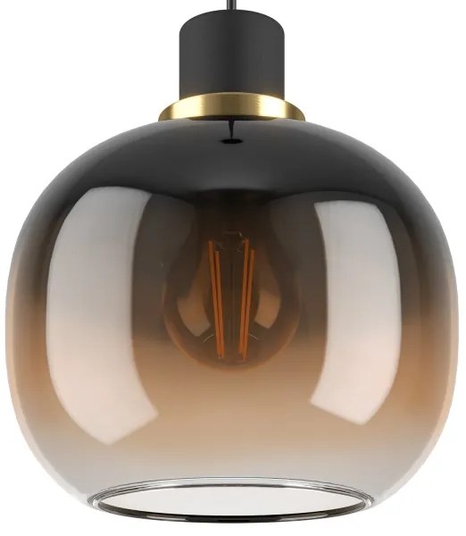 Eglo 99614 - OILELLA függeszték 1xE27/40W/230V barna kábellel