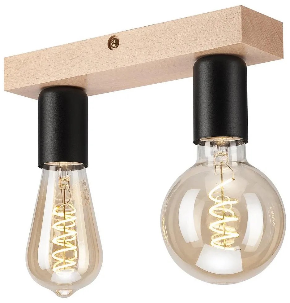 Felületre szerelhető csillár VITO 2xE27/60W/230V tölgy