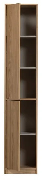 Natúr színű moduláris szekrény tölgyfa dekorral 40x199 cm Modulair – vtwonen