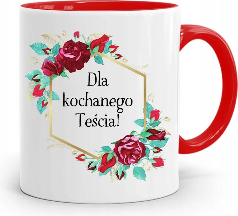 Piros Bögre Apósnak A Szeretett Apósnak, fényképes nyomattal