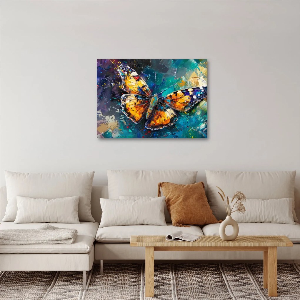Kép - Pillangó, olajfestmény (70x50 cm)