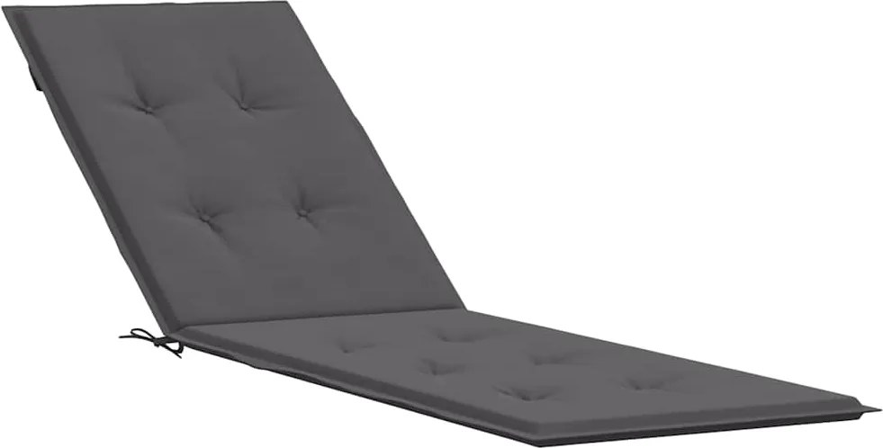 vidaXL antracitszürke nyugágypárna (75+105) x 50 x 4 cm