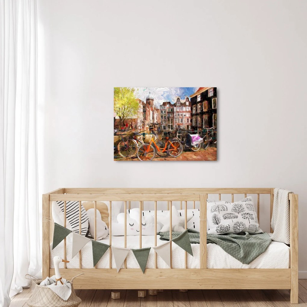 Kép - Amszterdam, festészet (70x50 cm)