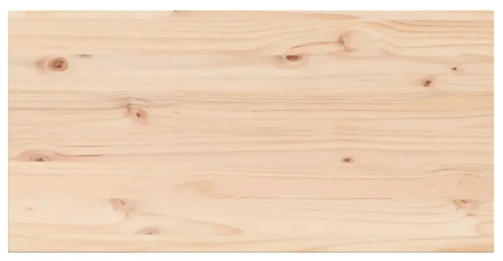 4 db tömör fenyőfa téglalap alakú asztallap 90 x 45 x 2,5 cm